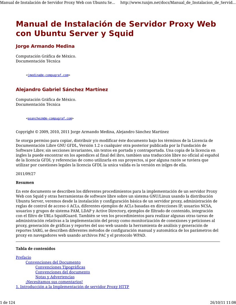 Imágen de pdf Manual de Instalacion de Servidor Proxy Web con Ubuntu Server y Squid